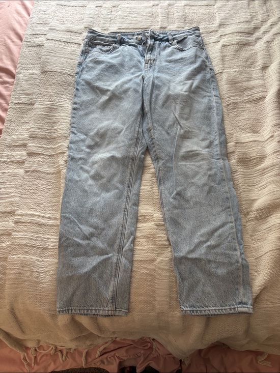 American Eagle Outfitters Denim - American Eagle Outfitters Light Blue Straight Leg Jeans